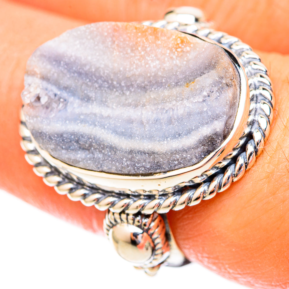 Desert Druzy Rings handcrafted by Anasilvercos - RING121703