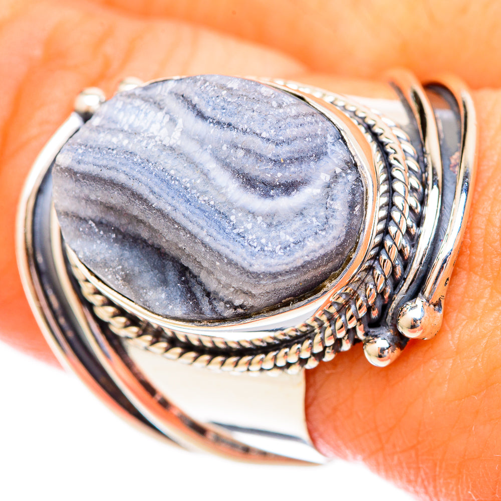 Desert Druzy Rings handcrafted by Anasilvercos - RING121704