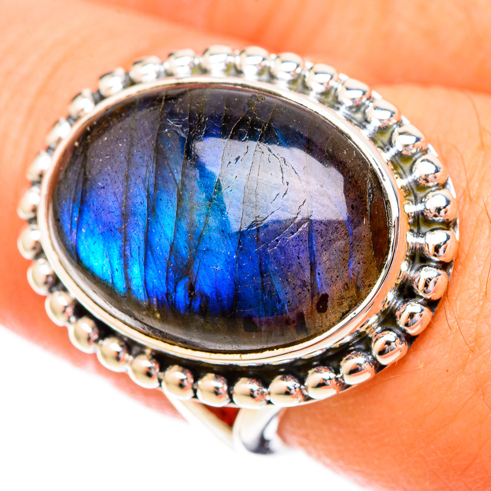Labradorite Rings handcrafted by Anasilvercos - RING121710