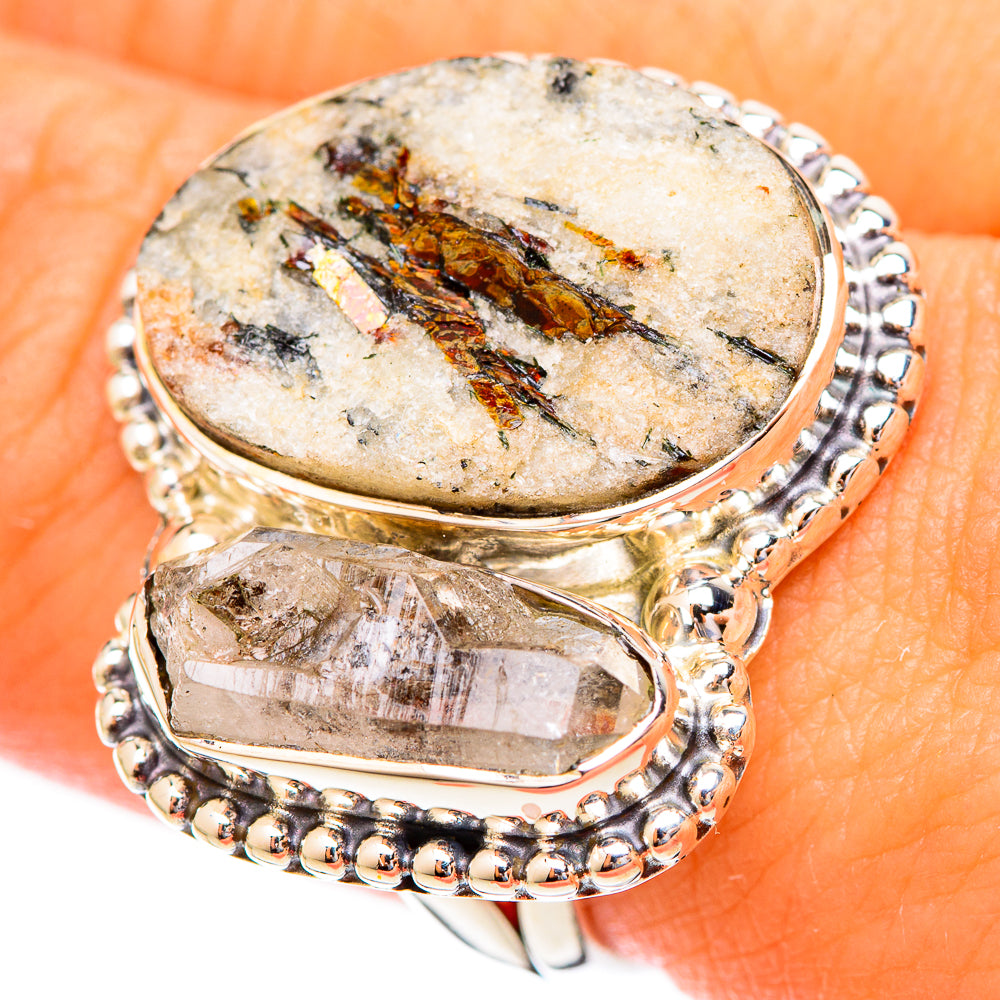 Astrophyllite Rings handcrafted by Anasilvercos - RING121720