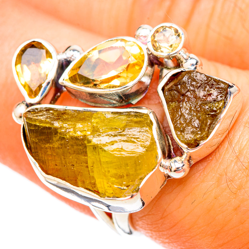 Citrine Rings handcrafted by Anasilvercos - RING121721
