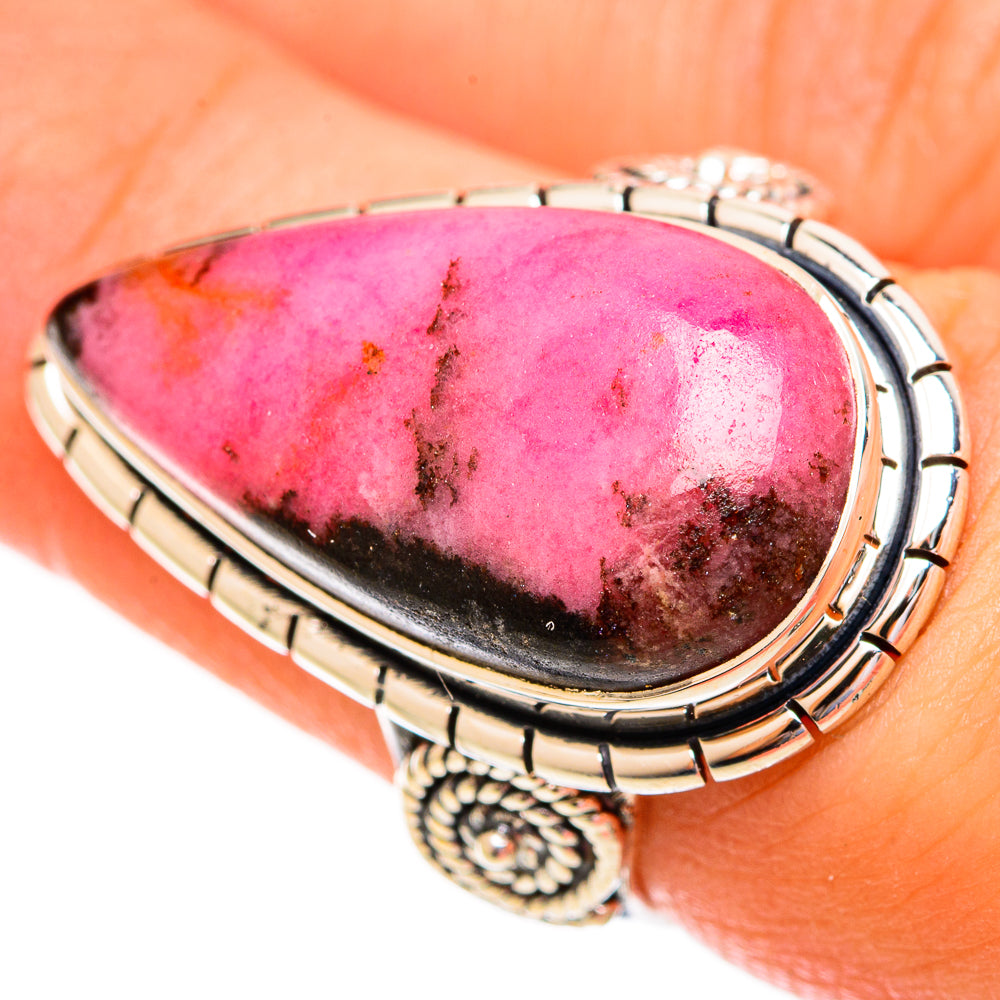 Rhodochrosite Rings handcrafted by Anasilvercos - RING121723