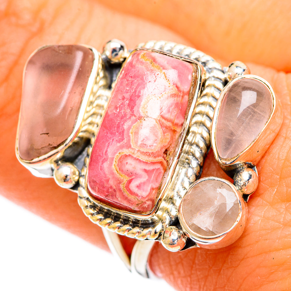 Rhodochrosite Rings handcrafted by Anasilvercos - RING121724