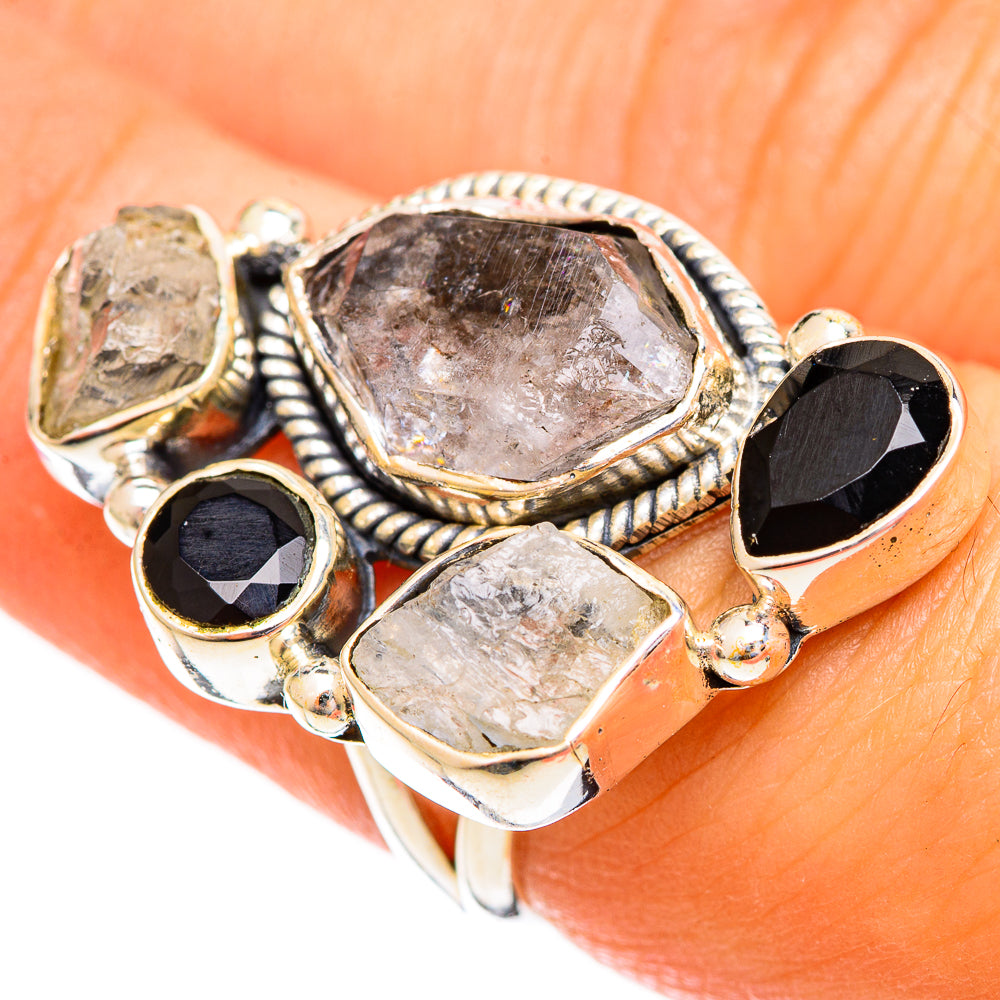 Herkimer Diamond Rings handcrafted by Anasilvercos - RING121730
