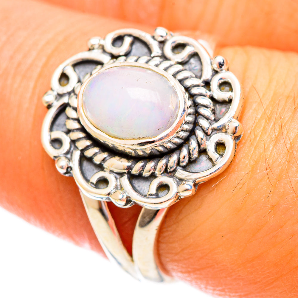 Ethiopian Opal Rings handcrafted by Anasilvercos - RING121737