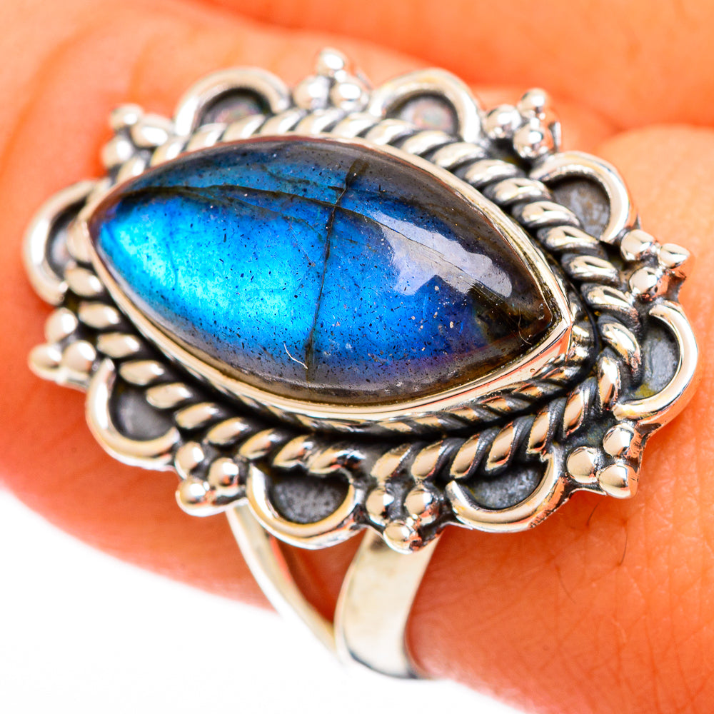 Labradorite Rings handcrafted by Anasilvercos - RING121742