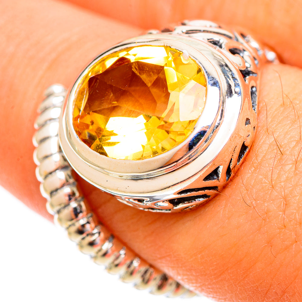 Citrine Rings handcrafted by Anasilvercos - RING121755