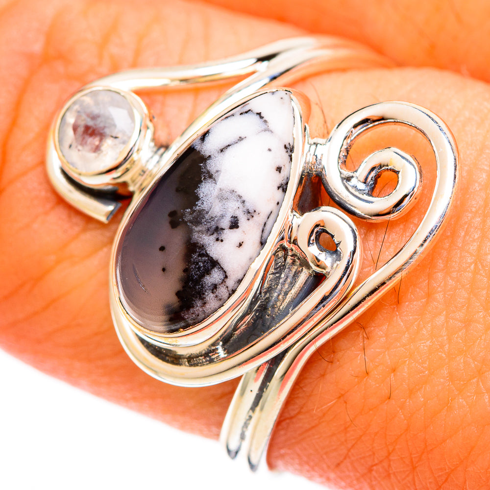 Dendritic Opal Rings handcrafted by Anasilvercos - RING121764