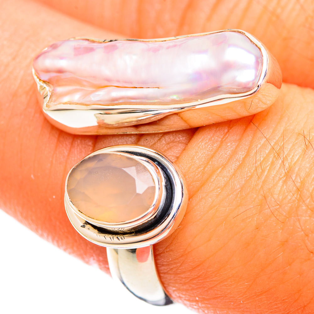 Mother Of Pearl Rings handcrafted by Anasilvercos - RING121765