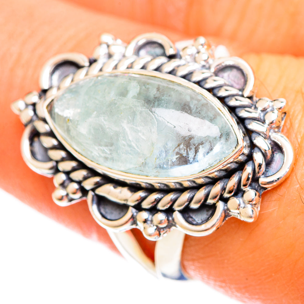 Aquamarine Rings handcrafted by Anasilvercos - RING121770