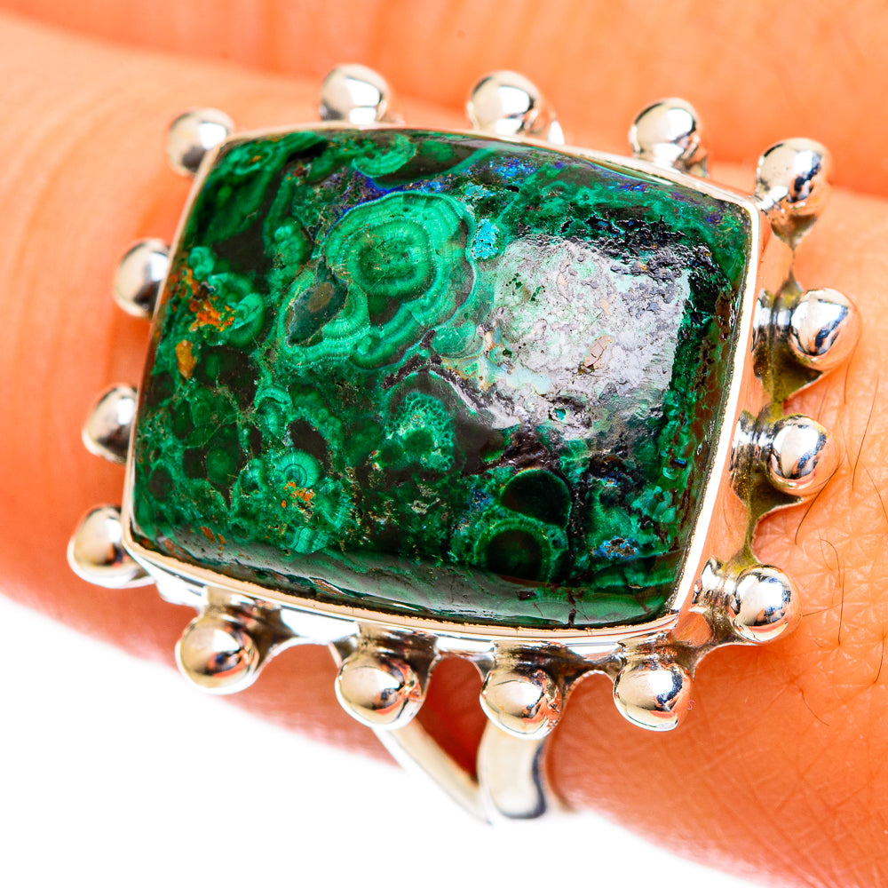 Malachite Rings handcrafted by Anasilvercos - RING121777