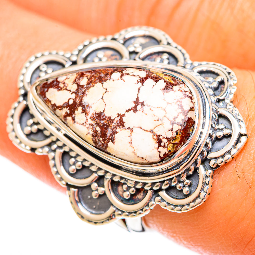 Wild Horse Jasper Rings handcrafted by Anasilvercos - RING121781