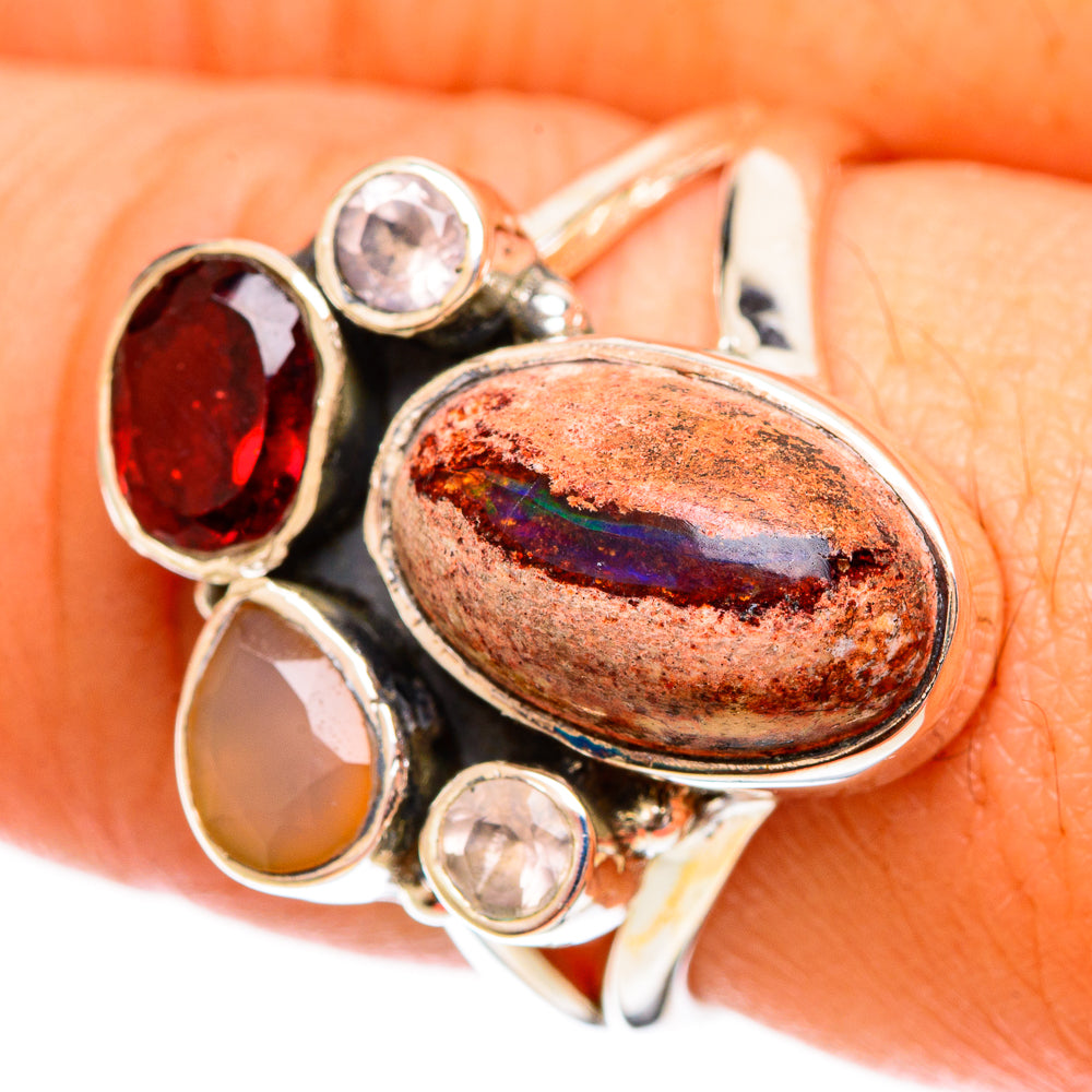 Mexican Fire Opal Rings handcrafted by Anasilvercos - RING121792