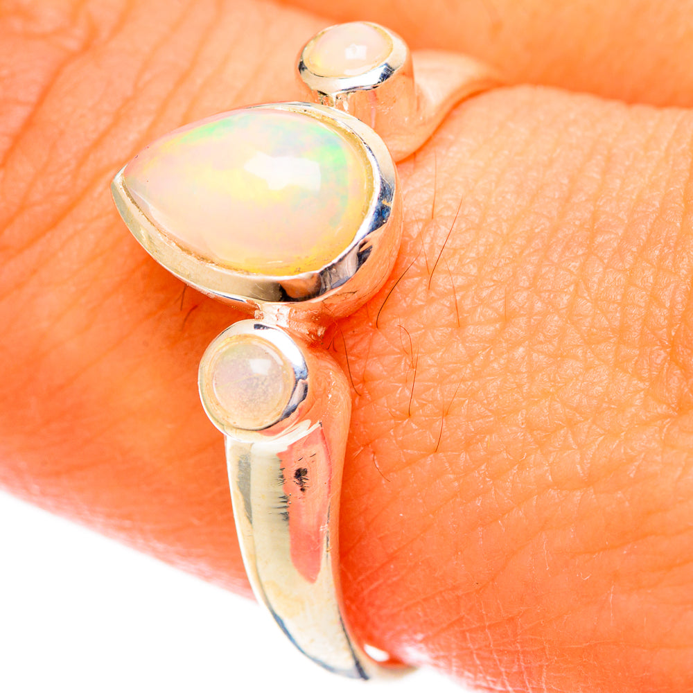 Ethiopian Opal Rings handcrafted by Anasilvercos - RING121793