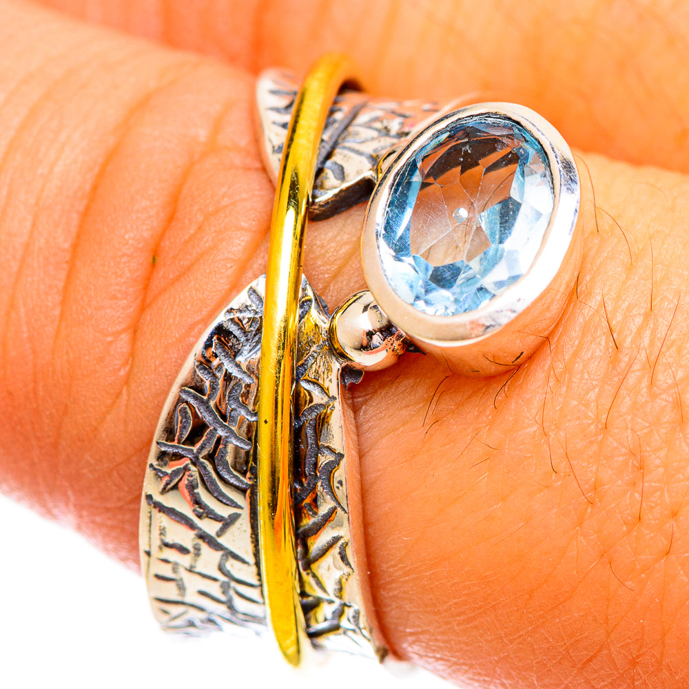Blue Topaz Rings handcrafted by Anasilvercos - RING121794