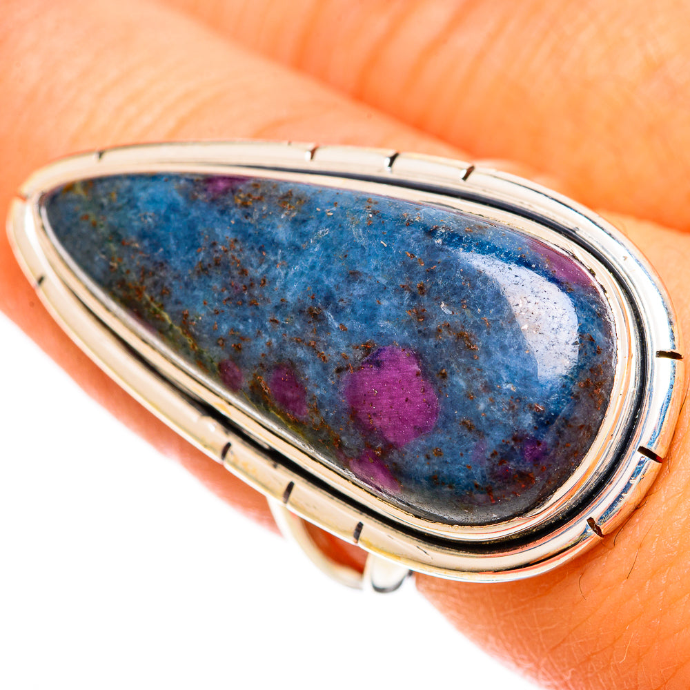 Ruby Fuchsite Rings handcrafted by Anasilvercos - RING121801