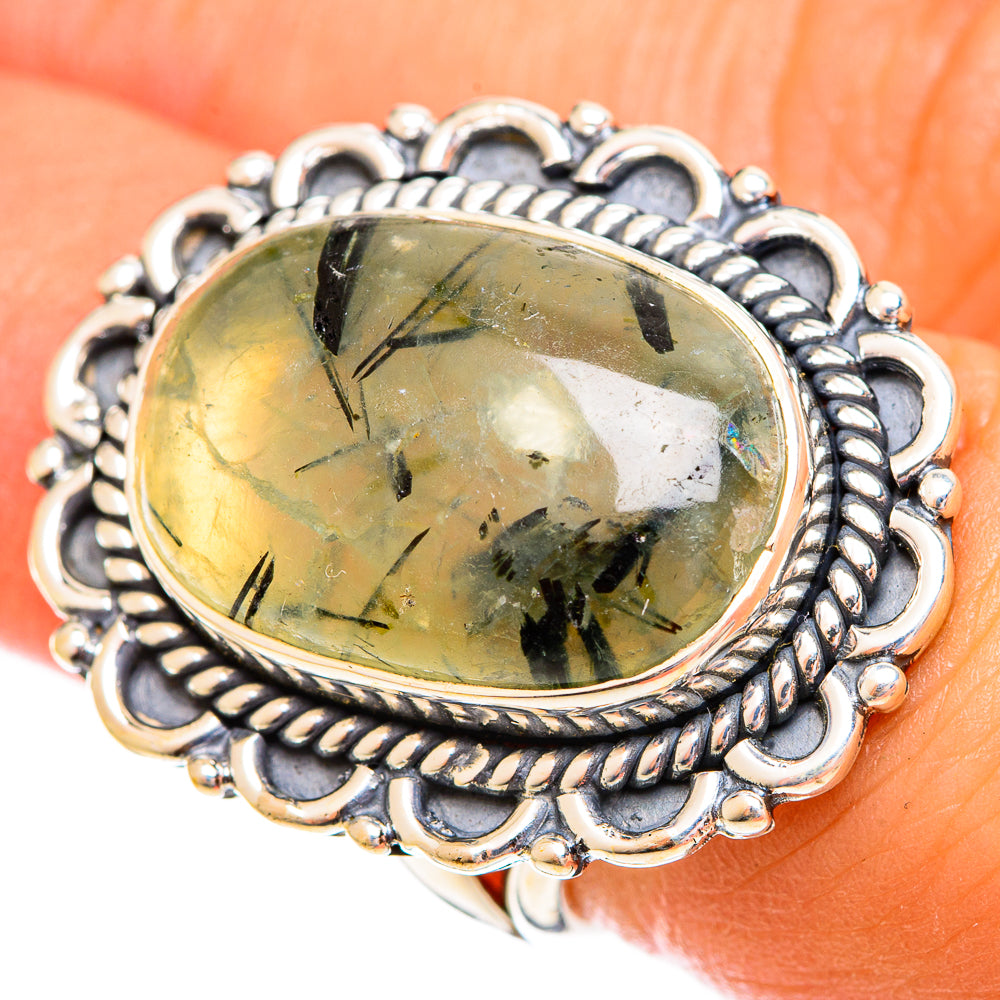 Prehnite Rings handcrafted by Anasilvercos - RING121810