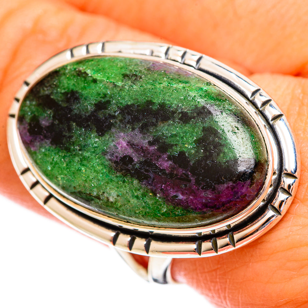 Ruby Zoisite Rings handcrafted by Anasilvercos - RING121820