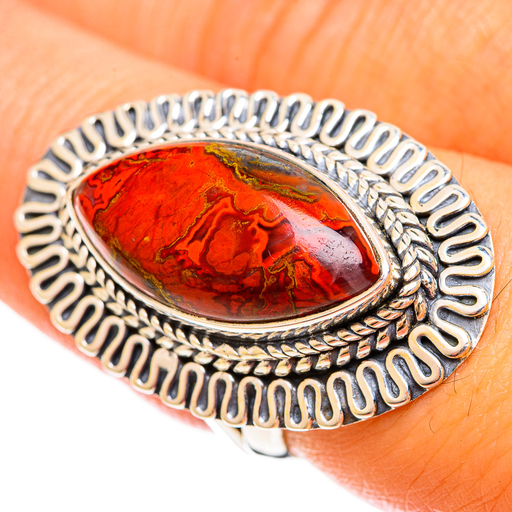 Moroccan Agate Rings handcrafted by Anasilvercos - RING121822