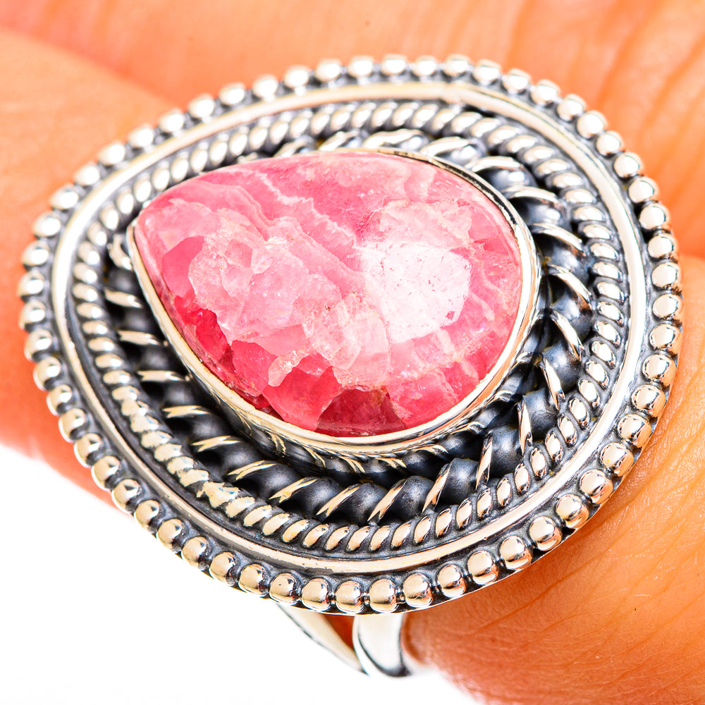 Rhodochrosite Rings handcrafted by Anasilvercos - RING121829
