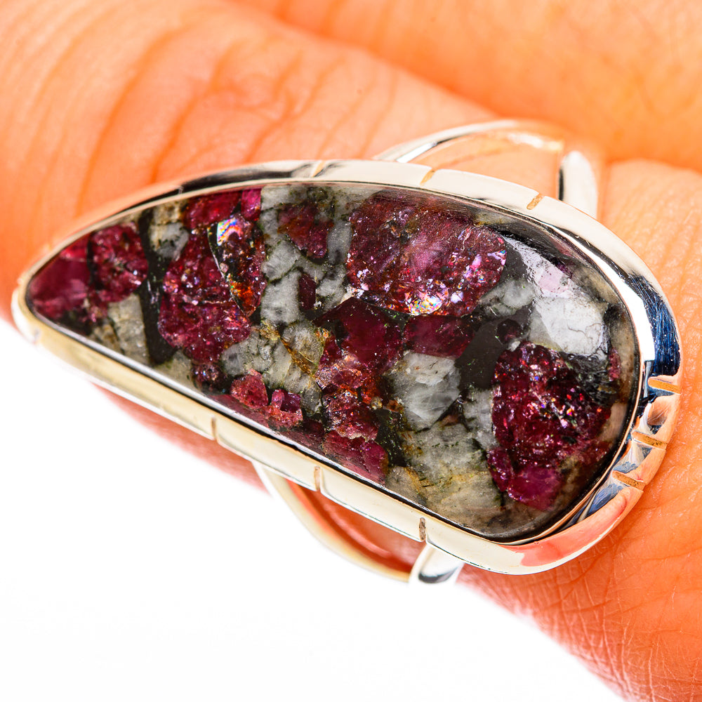 Russian Eudialyte Rings handcrafted by Anasilvercos - RING121831