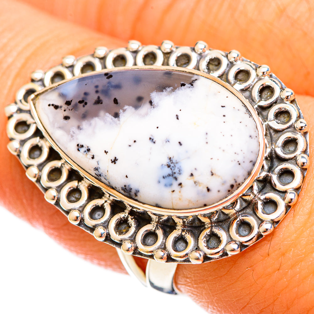 Dendritic Opal Rings handcrafted by Anasilvercos - RING121840