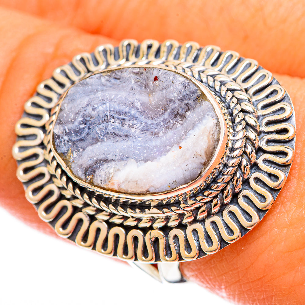 Desert Druzy Rings handcrafted by Anasilvercos - RING121847