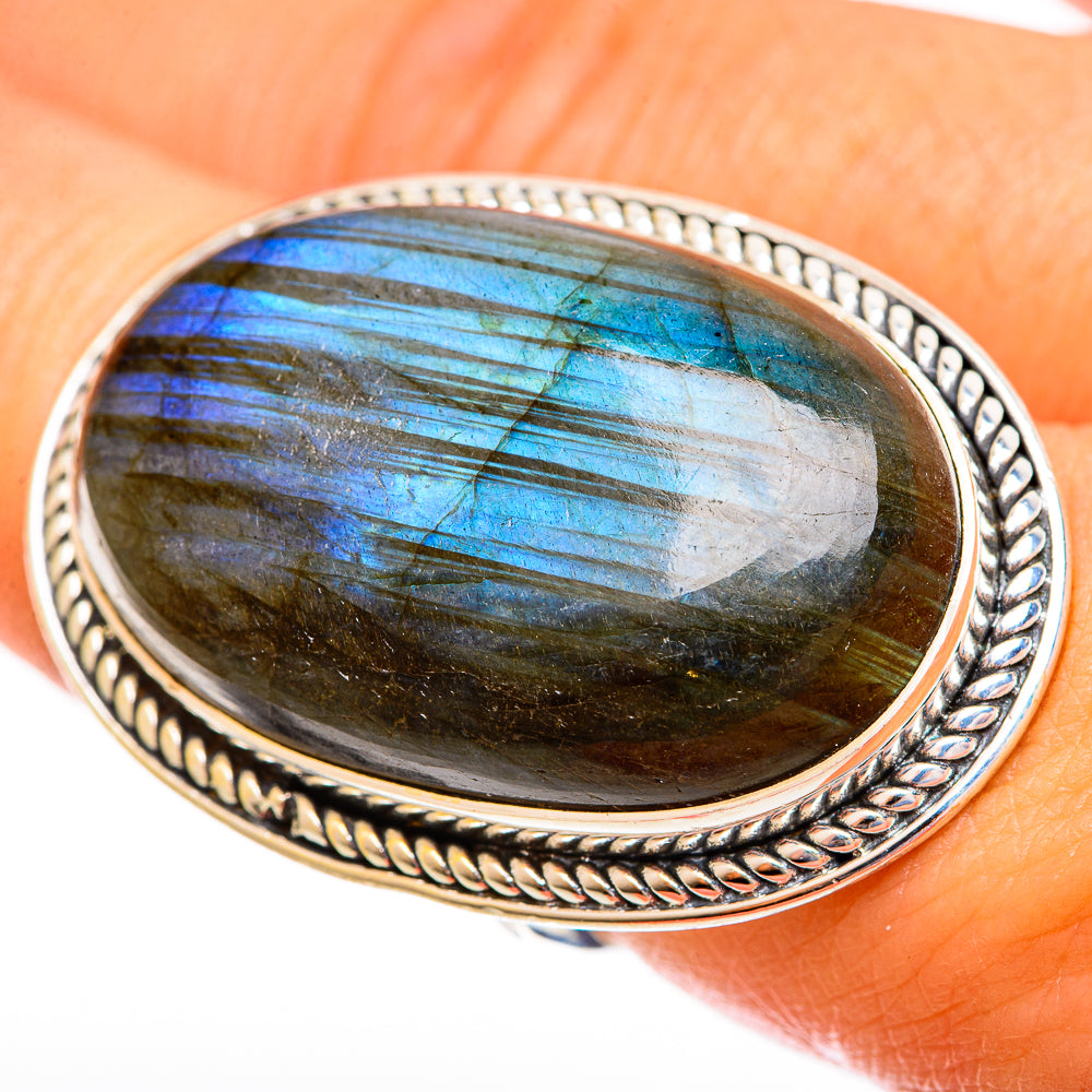 Labradorite Rings handcrafted by Anasilvercos - RING121853