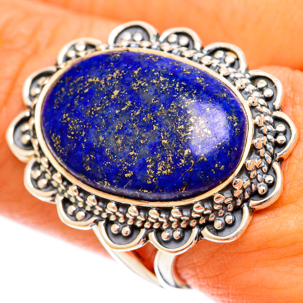 Lapis Lazuli Rings handcrafted by Anasilvercos - RING121855