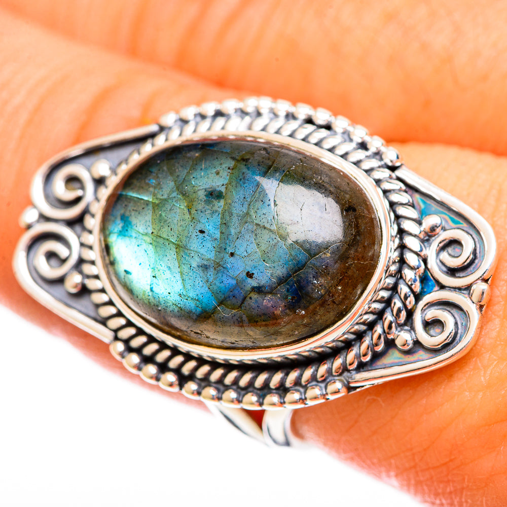 Labradorite Rings handcrafted by Anasilvercos - RING121856