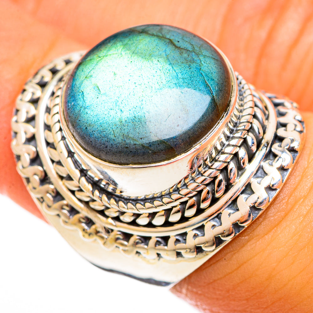 Labradorite Rings handcrafted by Anasilvercos - RING121863