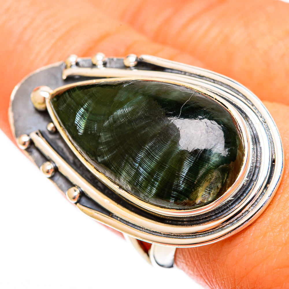 Seraphinite Rings handcrafted by Anasilvercos - RING121865