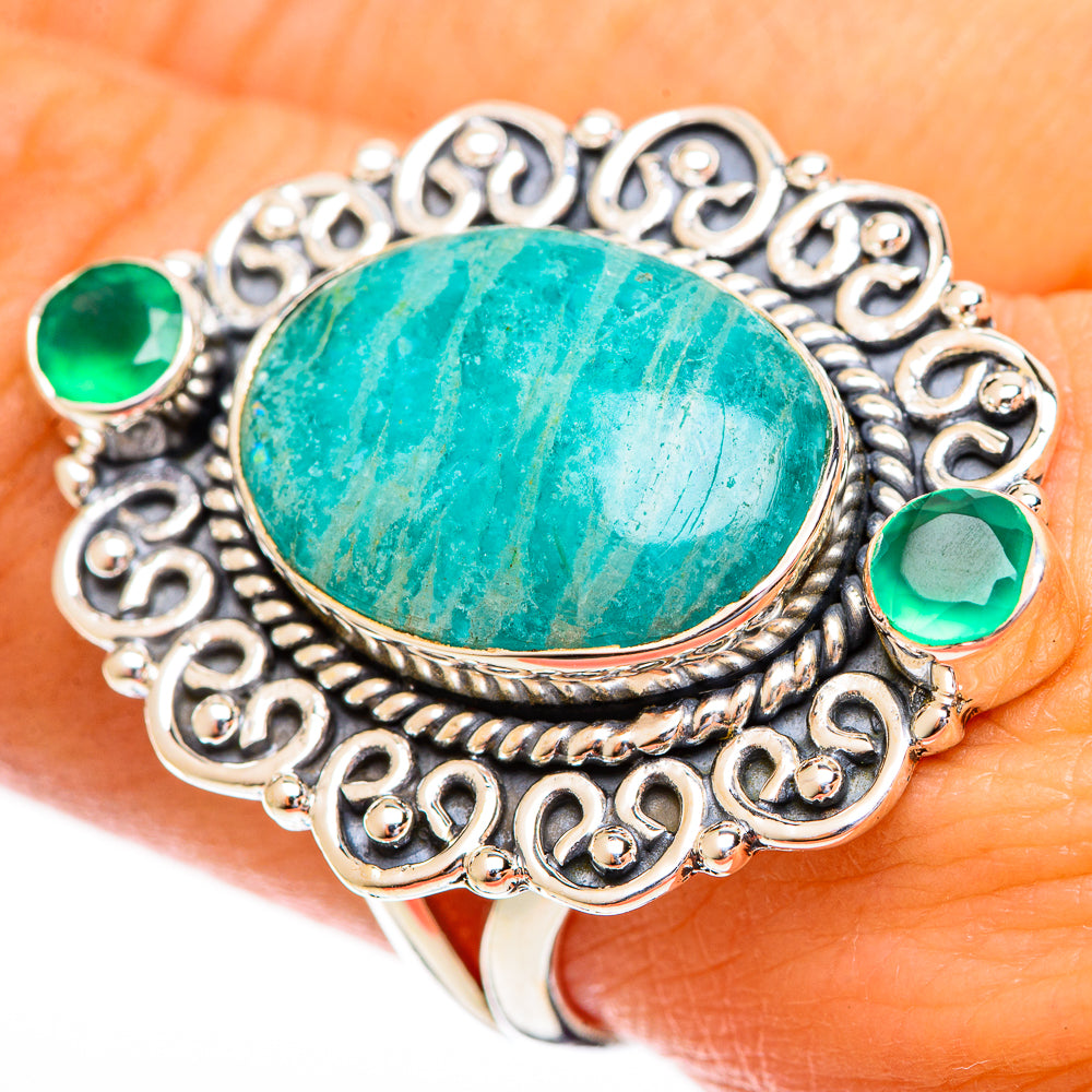 Amazonite Rings handcrafted by Anasilvercos - RING121869