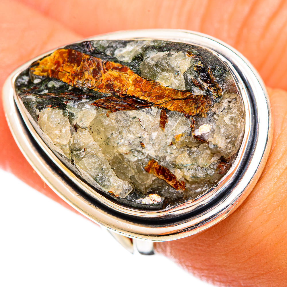 Astrophyllite Rings handcrafted by Anasilvercos - RING121873
