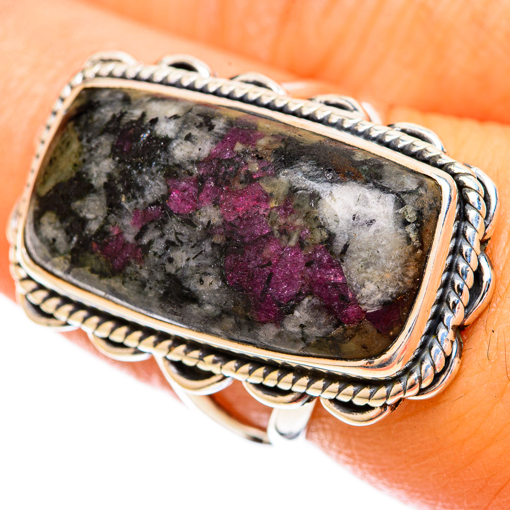 Russian Eudialyte Rings handcrafted by Anasilvercos - RING121880