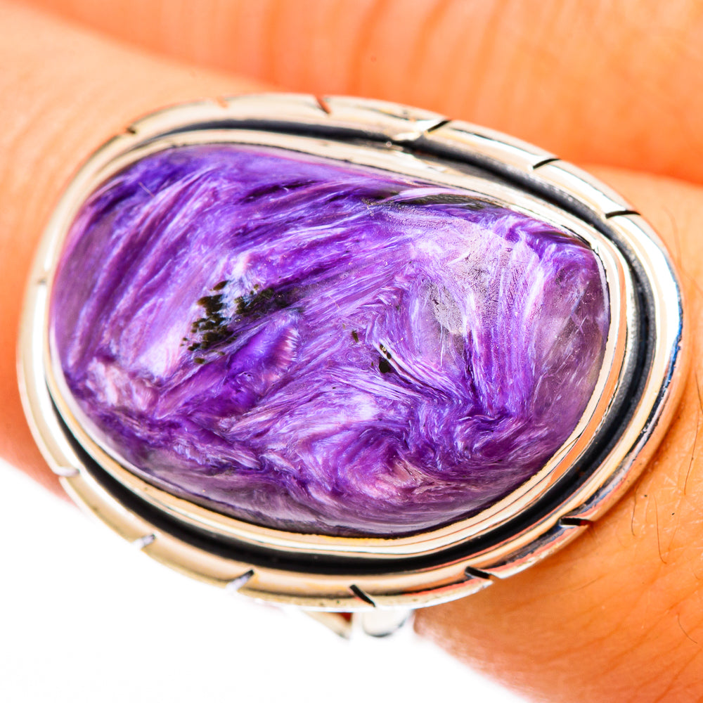 Charoite Rings handcrafted by Anasilvercos - RING121882