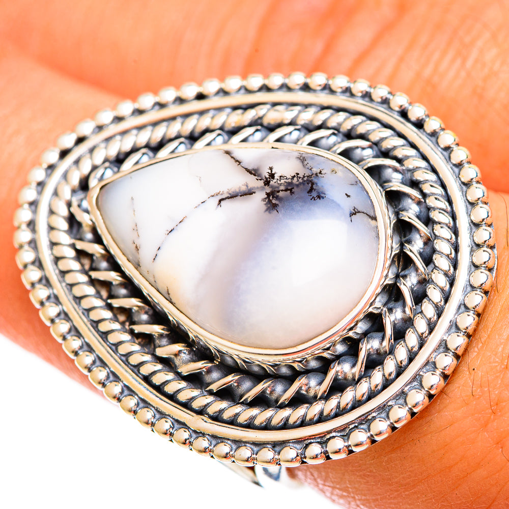 Dendritic Opal Rings handcrafted by Anasilvercos - RING121890