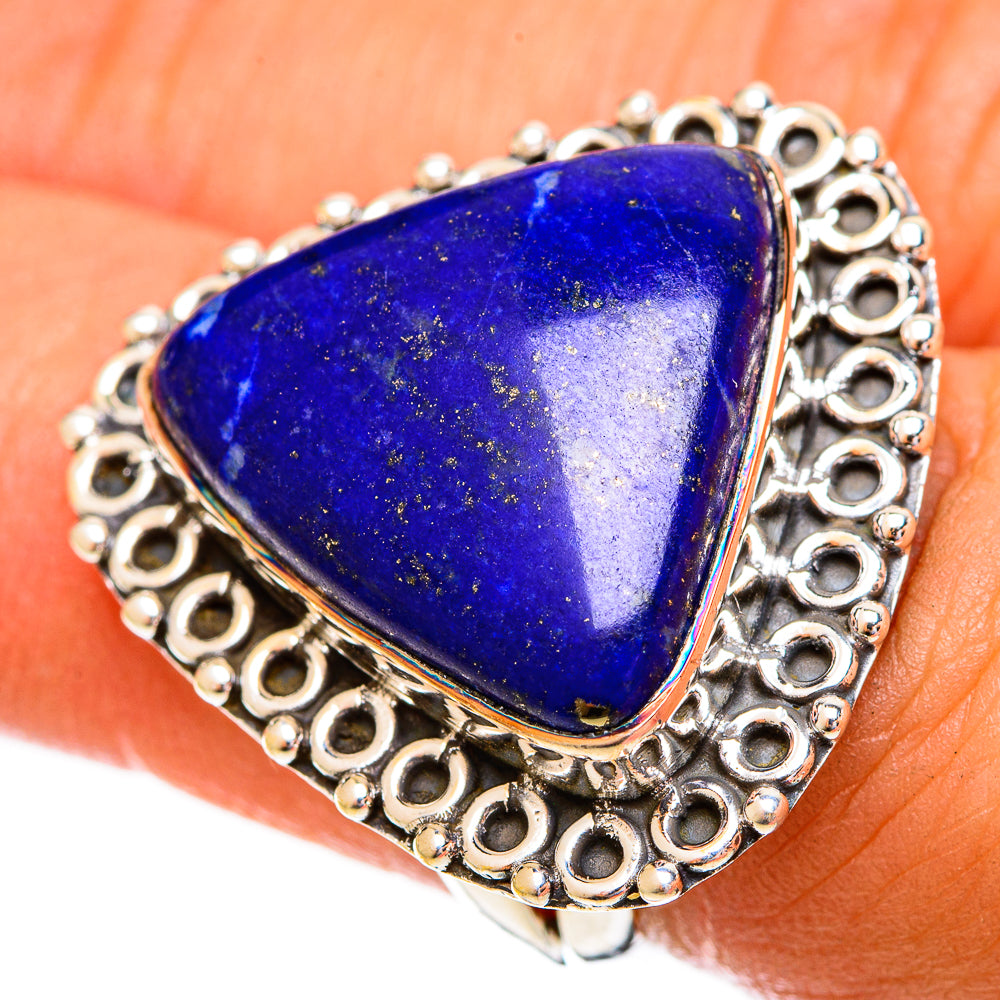 Lapis Lazuli Rings handcrafted by Anasilvercos - RING121912