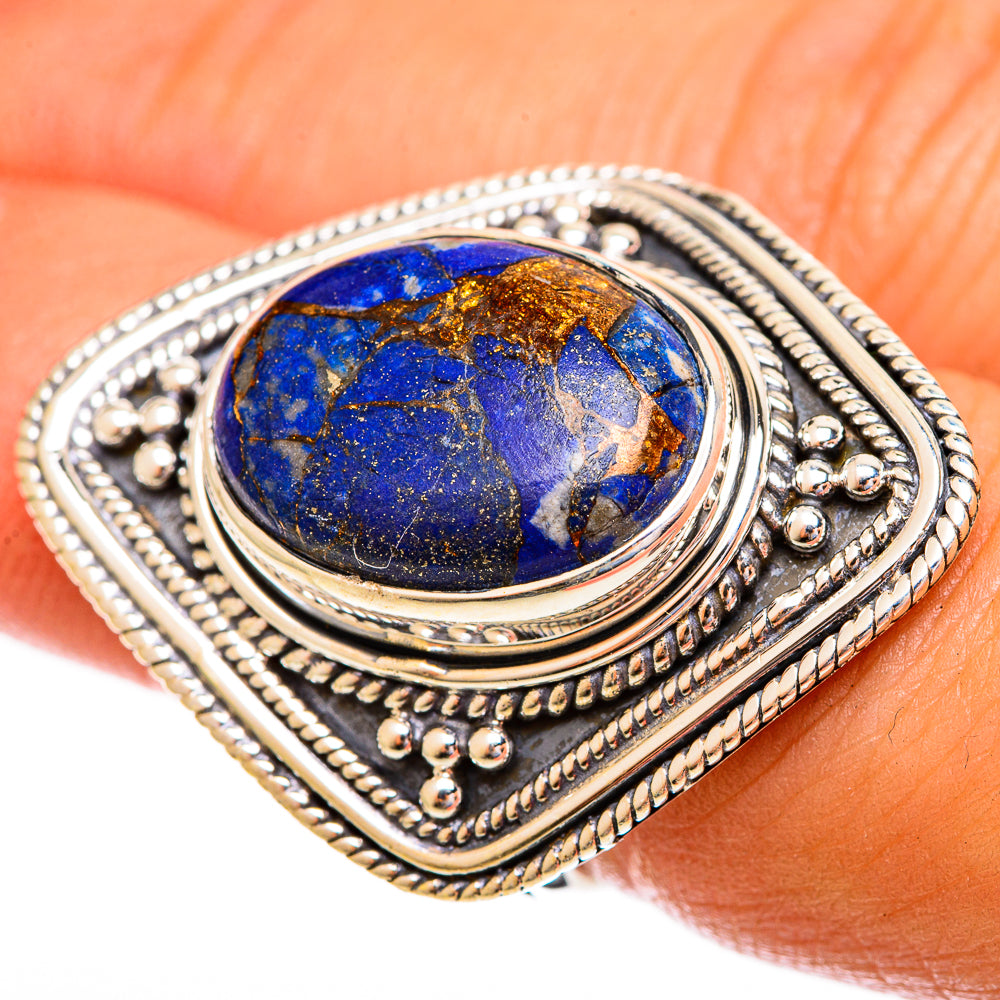 Lapis Lazuli Rings handcrafted by Anasilvercos - RING121913