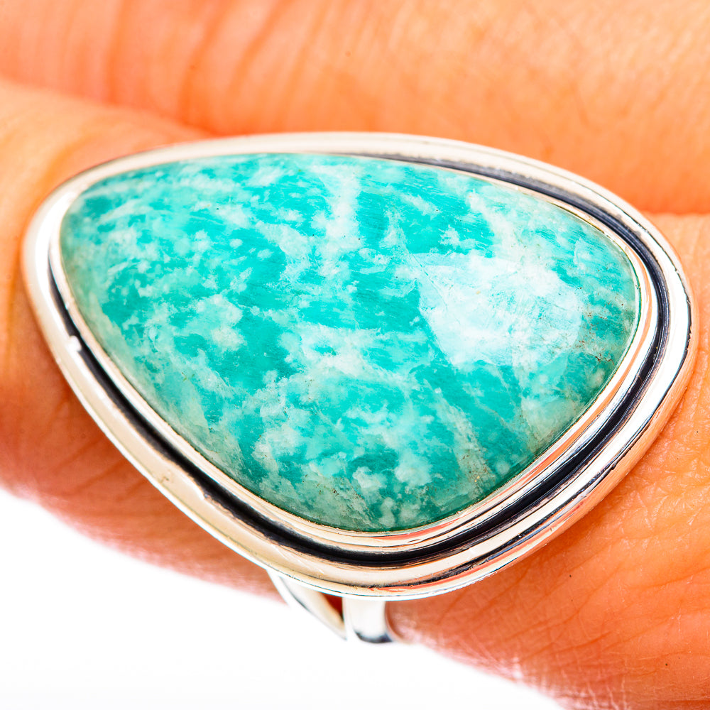 Amazonite Rings handcrafted by Anasilvercos - RING121914