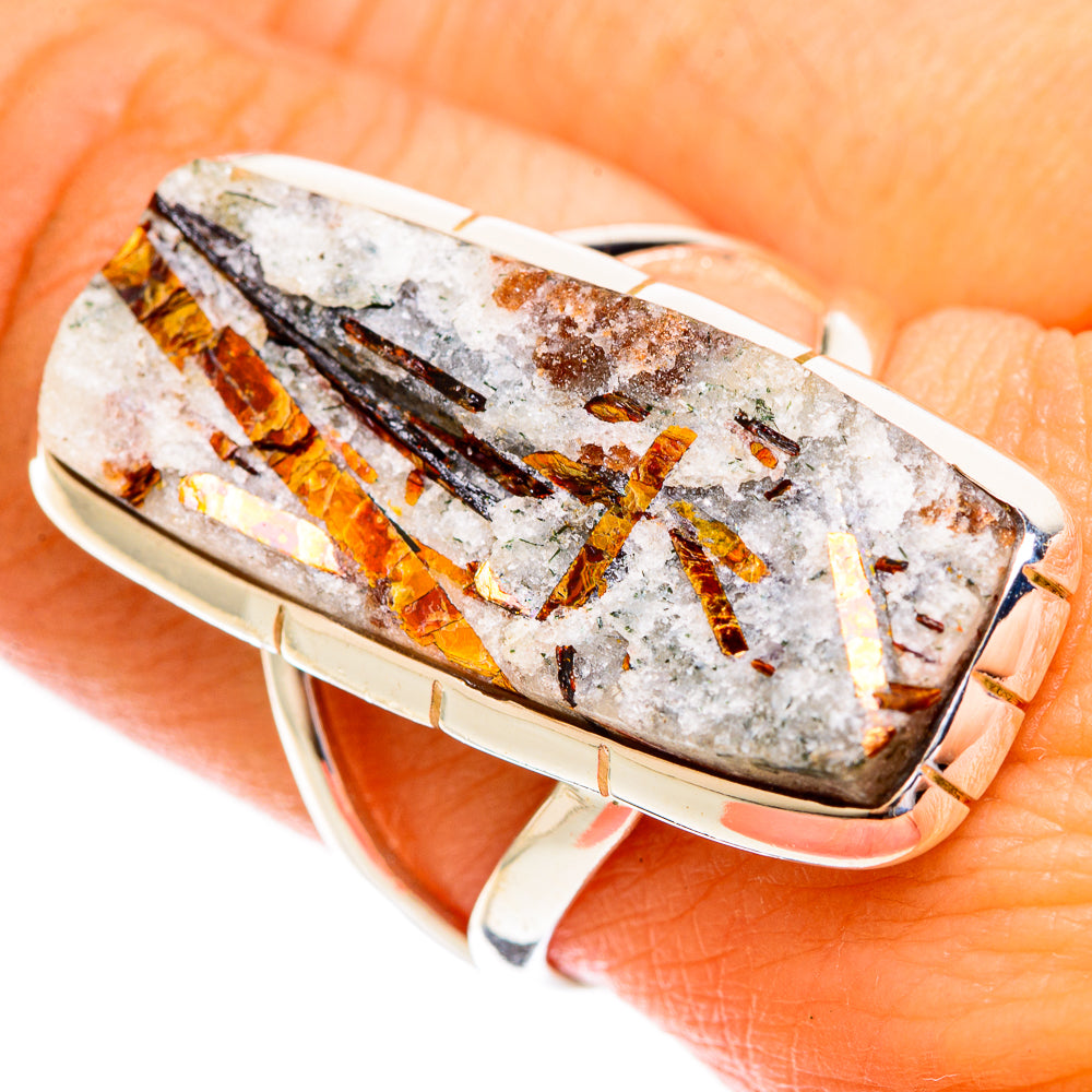Astrophyllite Rings handcrafted by Anasilvercos - RING121927
