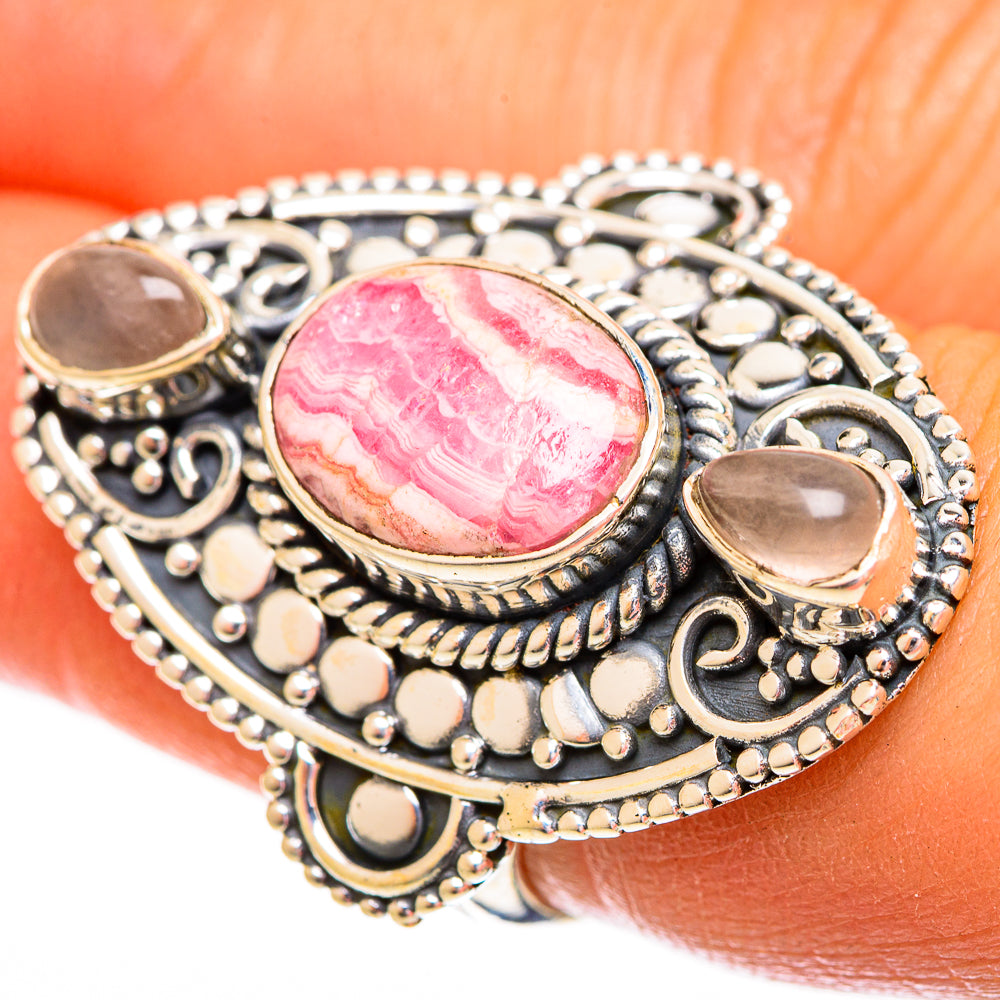 Rhodochrosite Rings handcrafted by Anasilvercos - RING121929