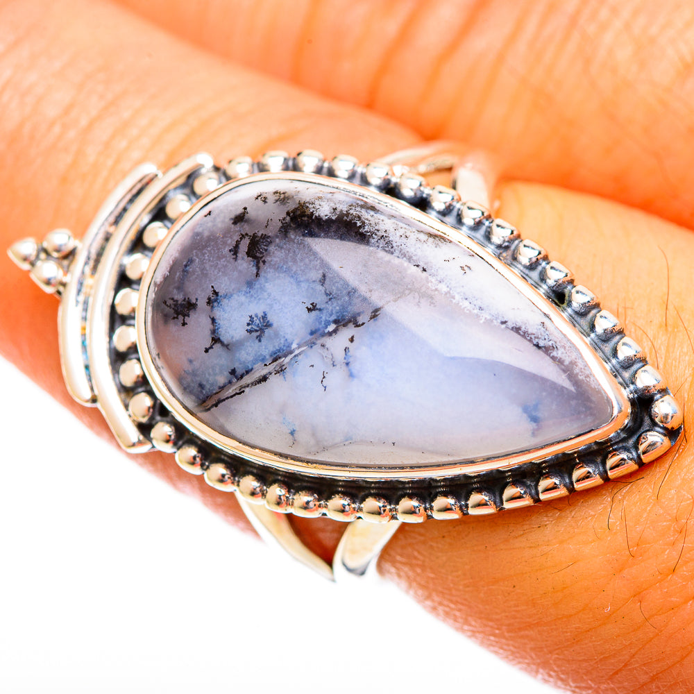Dendritic Opal Rings handcrafted by Anasilvercos - RING121937
