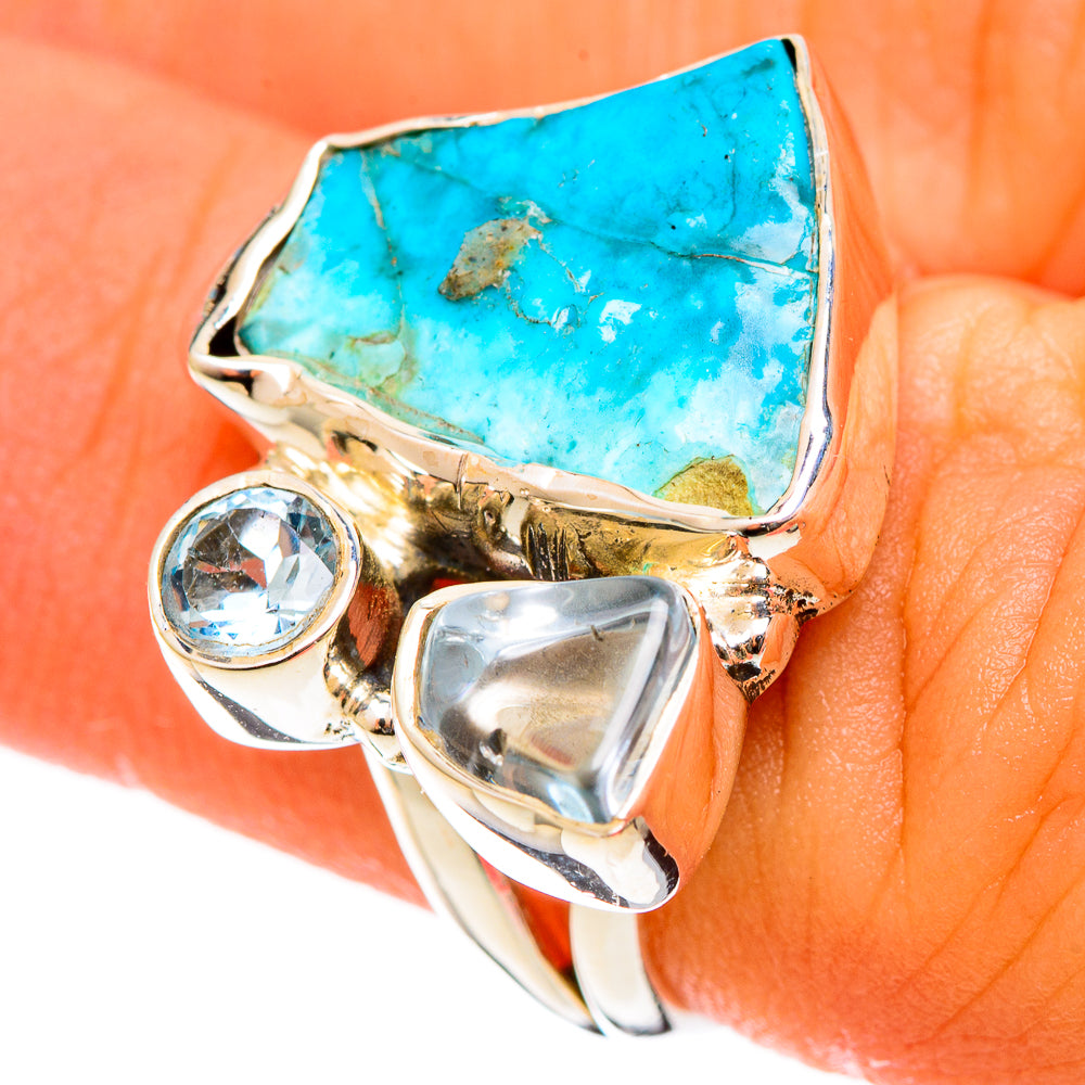 Turquoise Rings handcrafted by Anasilvercos - RING121940