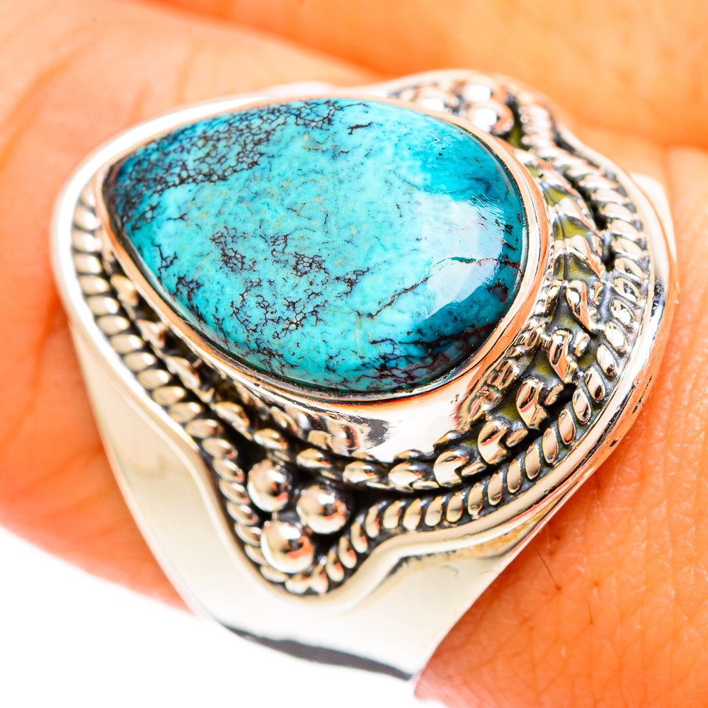 Turquoise Rings handcrafted by Anasilvercos - RING121944