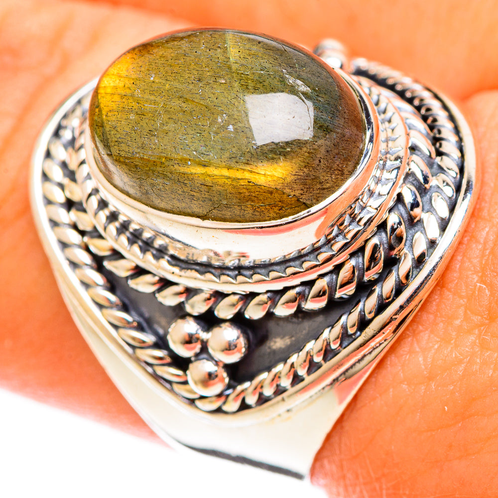 Labradorite Rings handcrafted by Anasilvercos - RING121951