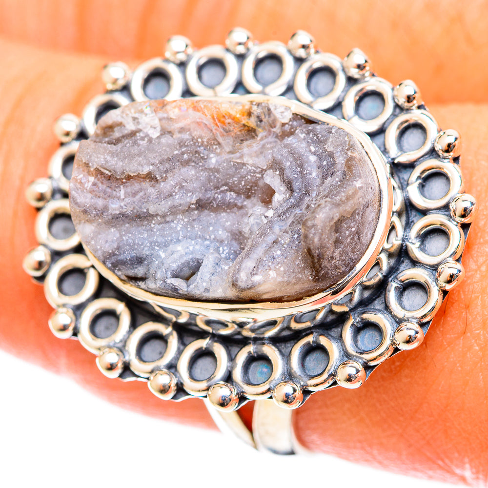 Desert Druzy Rings handcrafted by Anasilvercos - RING121965