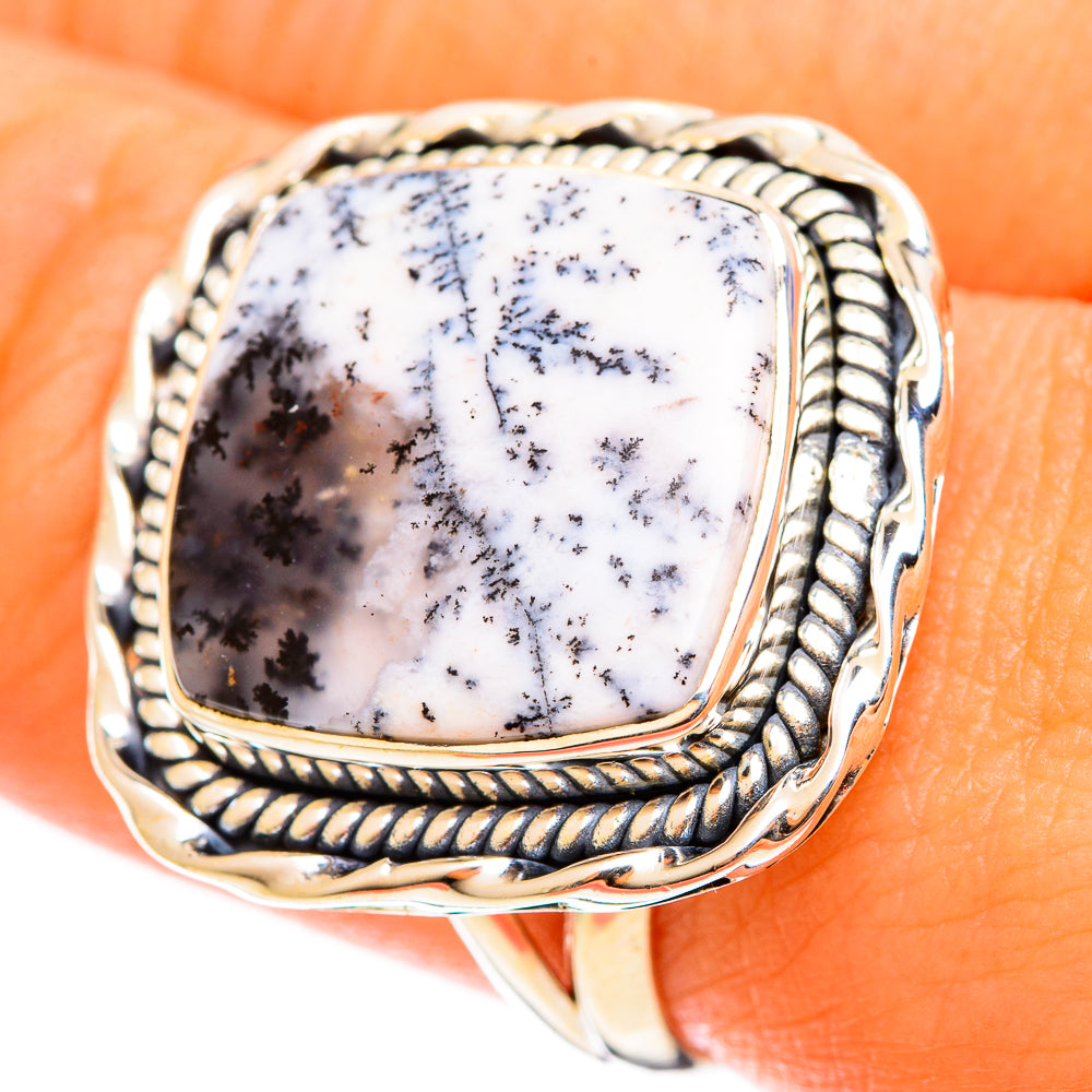 Dendritic Opal Rings handcrafted by Anasilvercos - RING121990