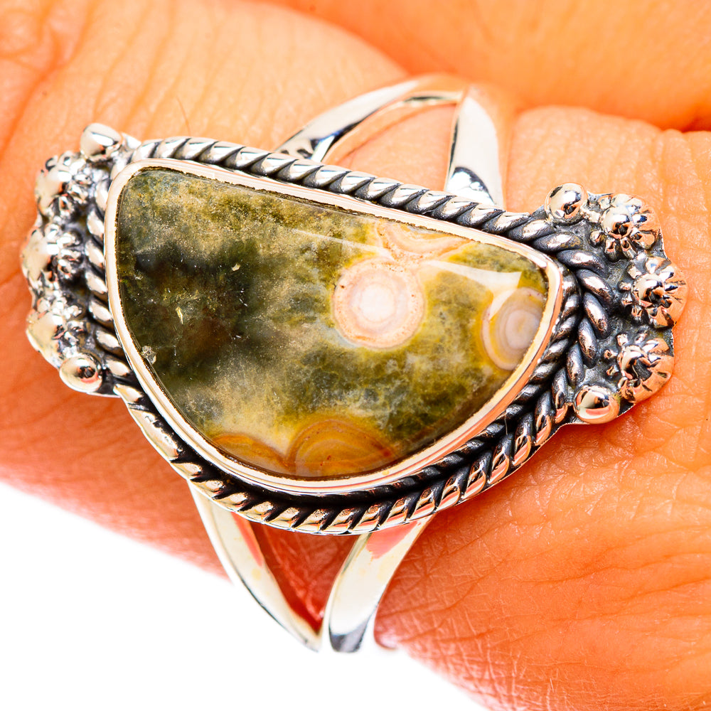 Ocean Jasper Rings handcrafted by Anasilvercos - RING122007