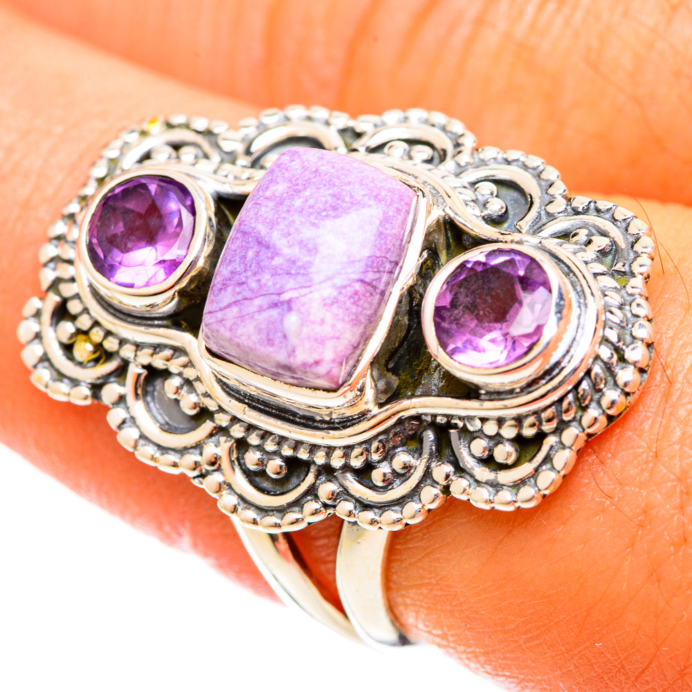 Phosphosiderite Rings handcrafted by Anasilvercos - RING122016